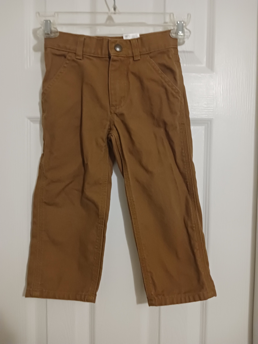 Carhartt Kids Brown Workwear Pants size 3T Unisex Rust Brown